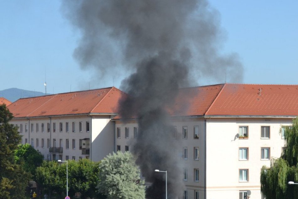 Výbuch auta v Žiari