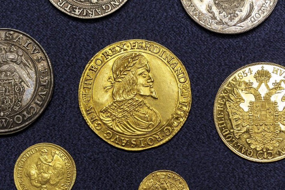 Svetový rekord mince z Kremnice - desaťdukát panovník Ferdinand III.
